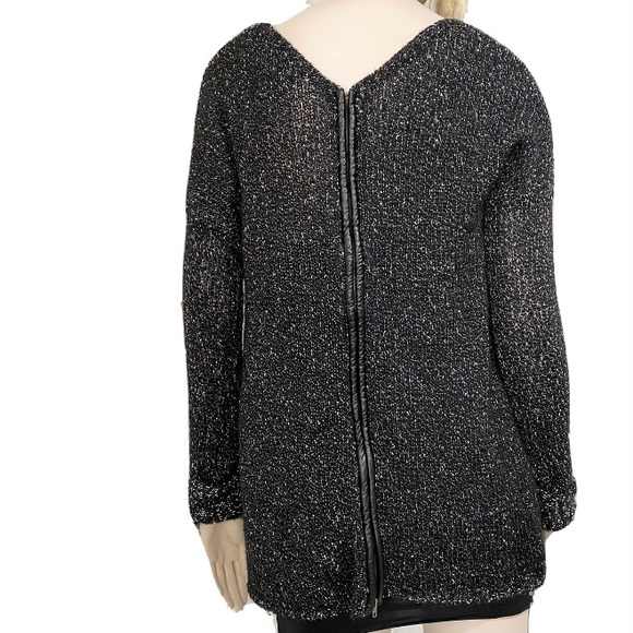 Michael Stars Wool Blend Back Zip Sweater M - Picture 2 of 12